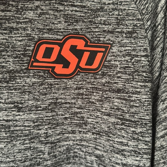 OSU Gray and Orange Quarter-Zip Pullover Men’s Medium - Picture 3 of 3